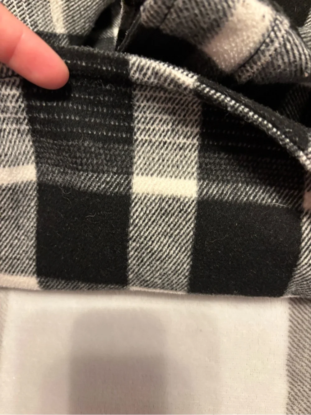 Old Navy Kids Black & White Plaid Shirt-Jacket